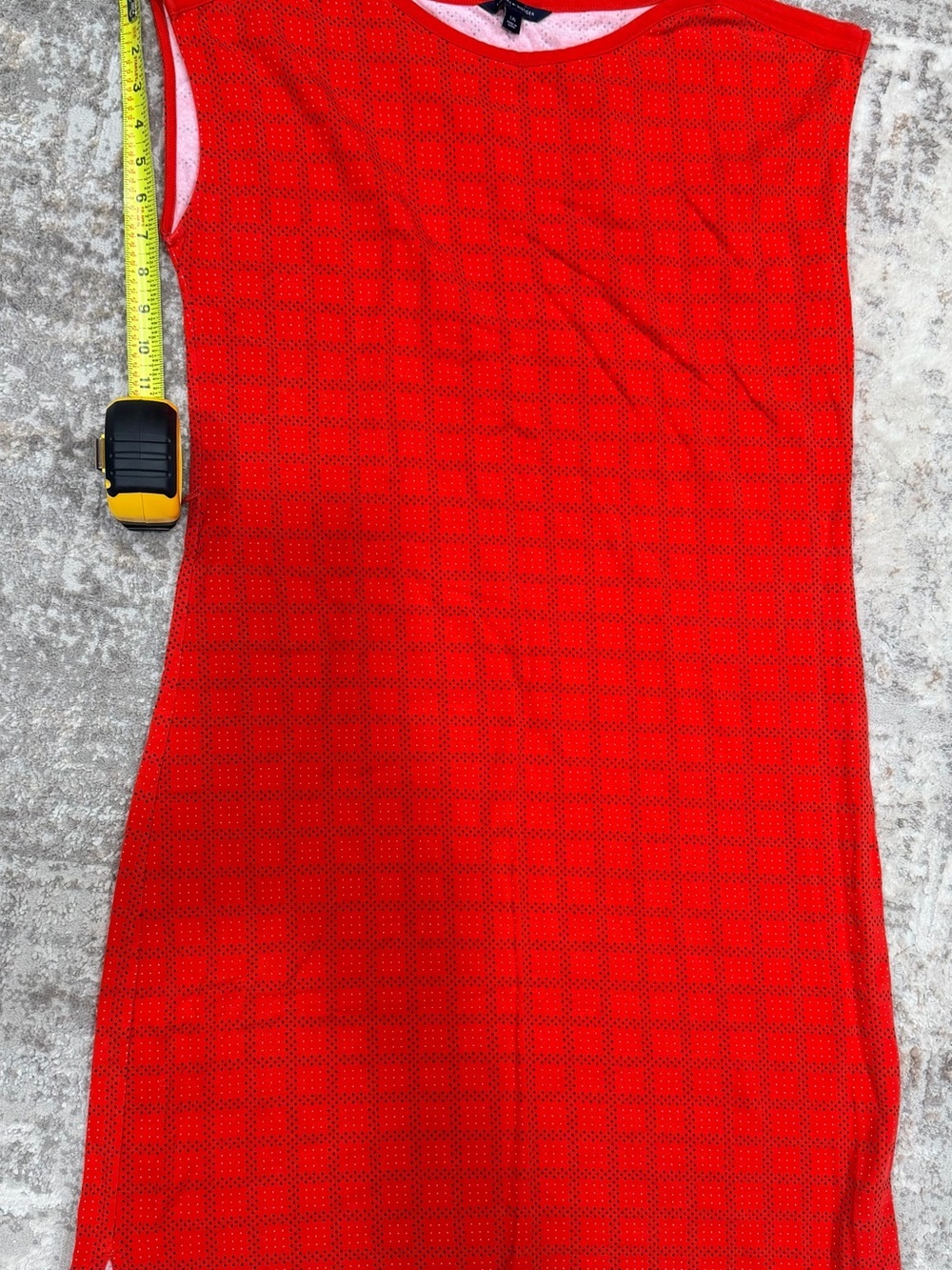 Tommy Hilfiger Red Crewneck Knit Top with Dot Pattern - Picture 5 of 6